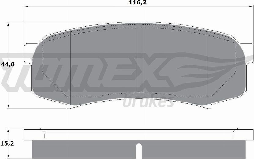 TOMEX brakes TX 13-83 - Kit pastiglie freno, Freno a disco autozon.pro