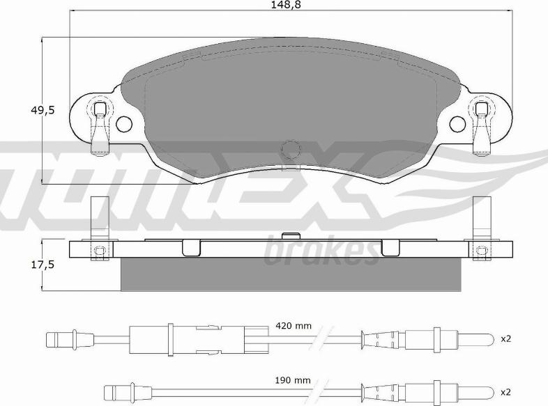 TOMEX brakes TX 13-30 - Kit pastiglie freno, Freno a disco autozon.pro