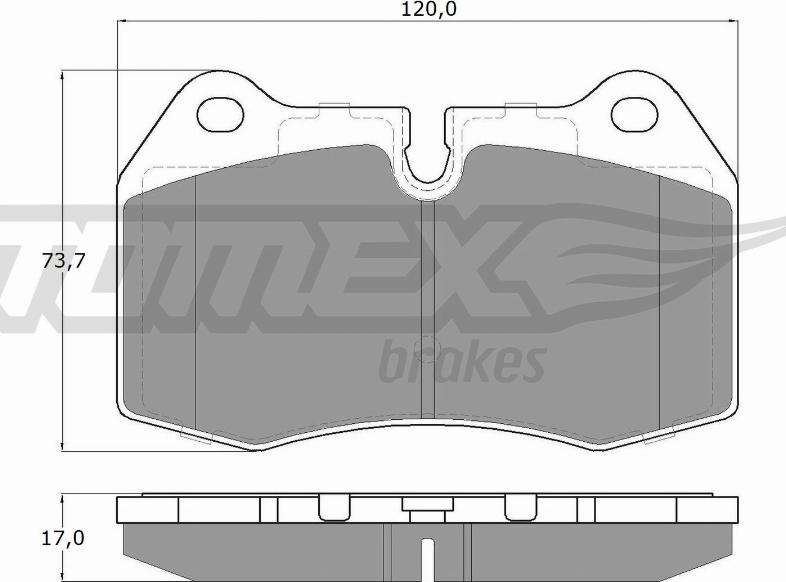 TOMEX brakes TX 13-24 - Kit pastiglie freno, Freno a disco autozon.pro