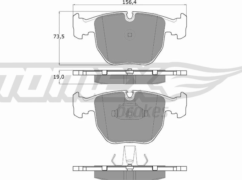 TOMEX brakes TX 13-23 - Kit pastiglie freno, Freno a disco autozon.pro