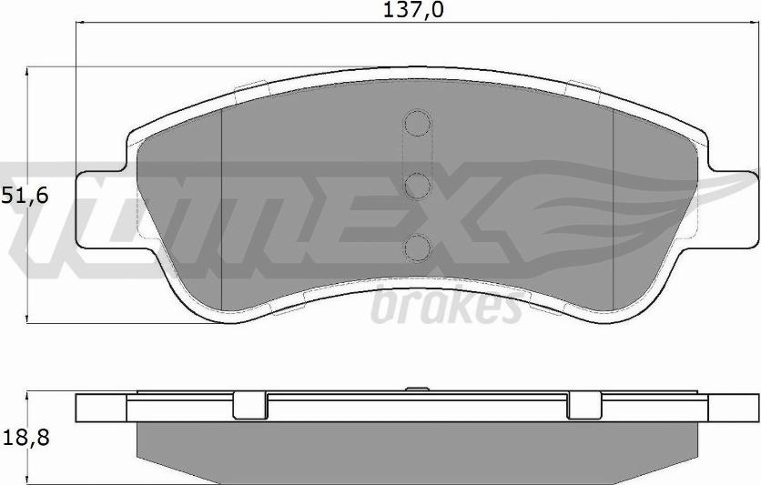 TOMEX brakes TX 13-27 - Kit pastiglie freno, Freno a disco autozon.pro