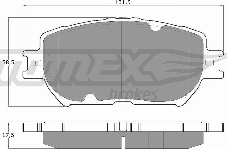 TOMEX brakes TX 13-70 - Kit pastiglie freno, Freno a disco autozon.pro