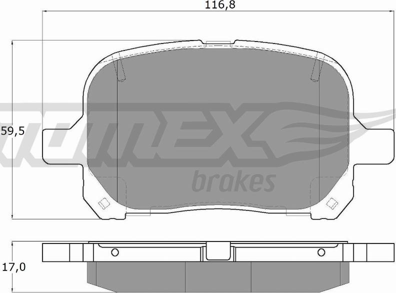 TOMEX brakes TX 13-73 - Kit pastiglie freno, Freno a disco autozon.pro