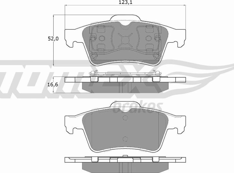 TOMEX brakes TX 12-95 - Kit pastiglie freno, Freno a disco autozon.pro