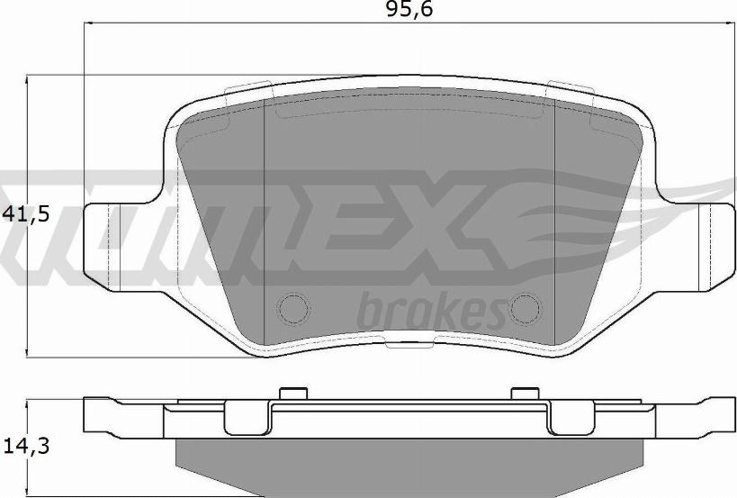 TOMEX brakes TX 12-90 - Kit pastiglie freno, Freno a disco autozon.pro