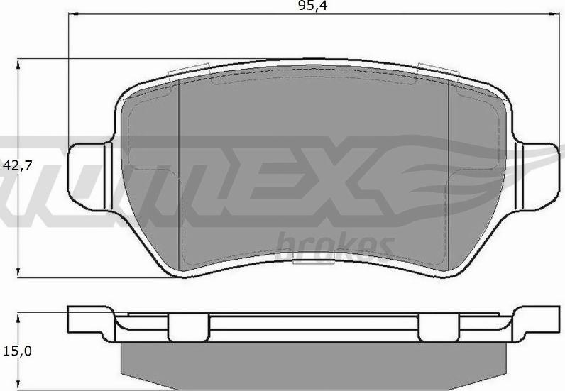 TOMEX brakes TX 12-971 - Kit pastiglie freno, Freno a disco autozon.pro