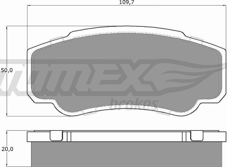 TOMEX brakes TX 12-46 - Kit pastiglie freno, Freno a disco autozon.pro