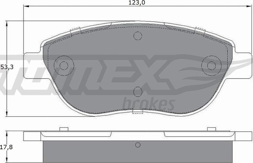 TOMEX brakes TX 12-483 - Kit pastiglie freno, Freno a disco autozon.pro