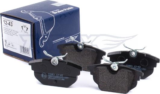 TOMEX brakes TX 12-43 - Kit pastiglie freno, Freno a disco autozon.pro