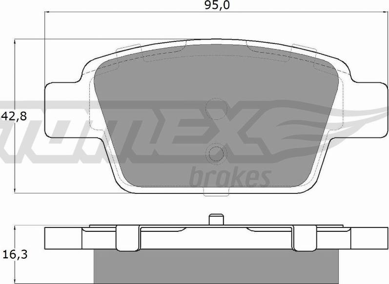 TOMEX brakes TX 12-51 - Kit pastiglie freno, Freno a disco autozon.pro