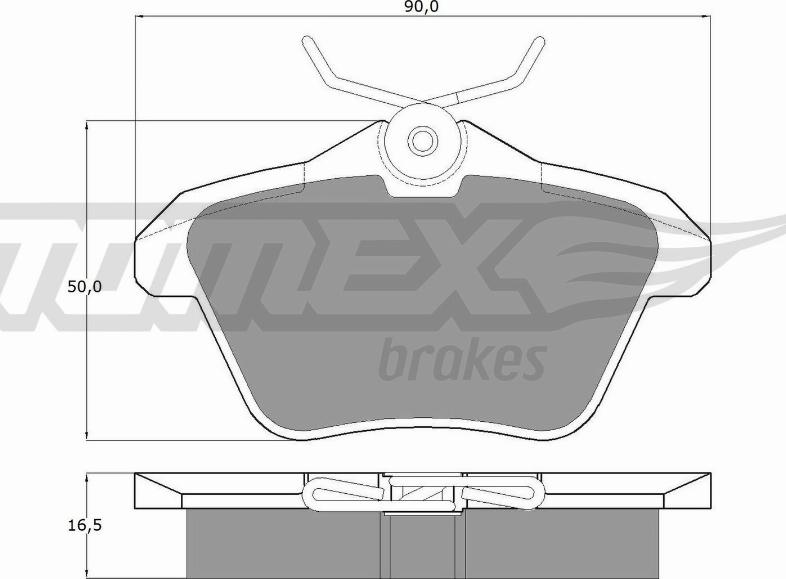 TOMEX brakes TX 12-68 - Kit pastiglie freno, Freno a disco autozon.pro