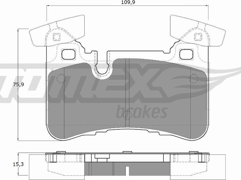 TOMEX brakes TX 12-67 - Kit pastiglie freno, Freno a disco autozon.pro