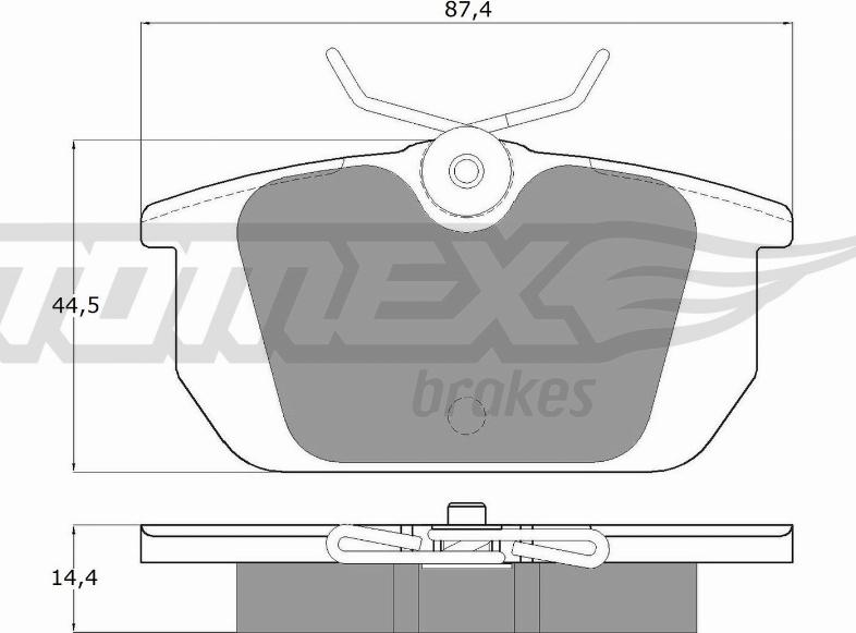 TOMEX brakes TX 12-01 - Kit pastiglie freno, Freno a disco autozon.pro