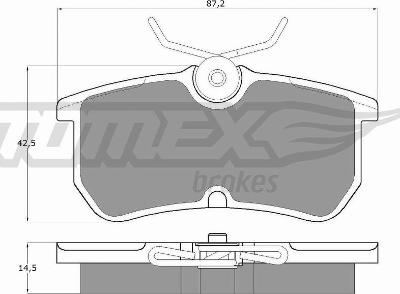 TOMEX brakes TX 12-18 - Kit pastiglie freno, Freno a disco autozon.pro