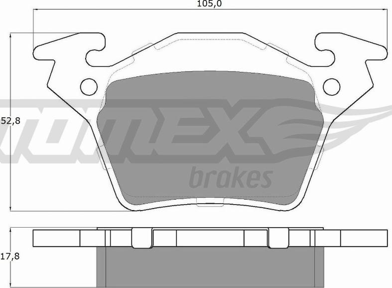 TOMEX brakes TX 12-89 - Kit pastiglie freno, Freno a disco autozon.pro