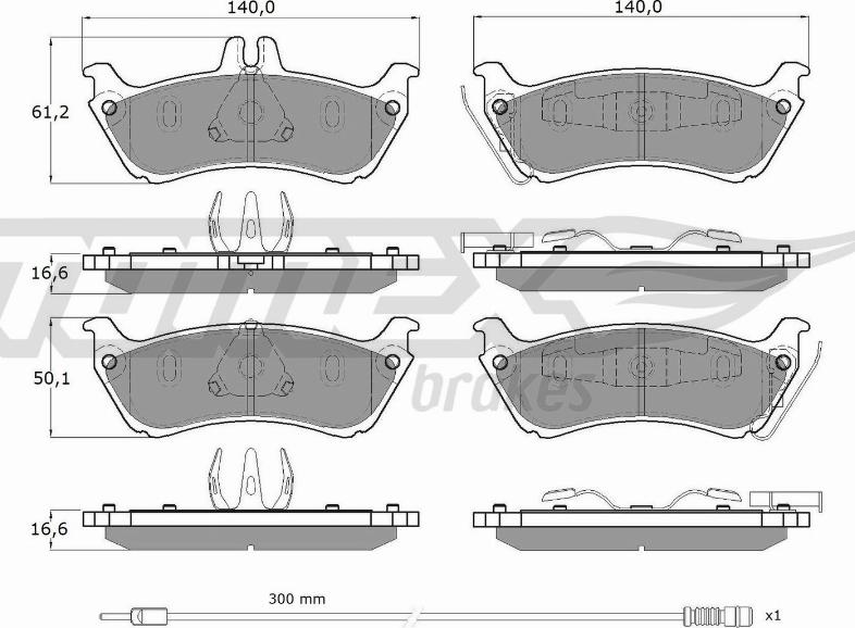 TOMEX brakes TX 12-85 - Kit pastiglie freno, Freno a disco autozon.pro