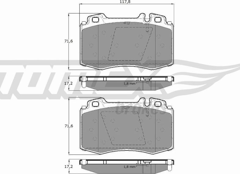 TOMEX brakes TX 12-81 - Kit pastiglie freno, Freno a disco autozon.pro