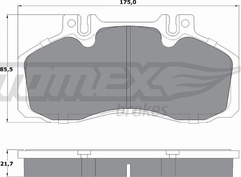 TOMEX brakes TX 12-88 - Kit pastiglie freno, Freno a disco autozon.pro