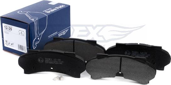 TOMEX brakes TX 12-39 - Kit pastiglie freno, Freno a disco autozon.pro