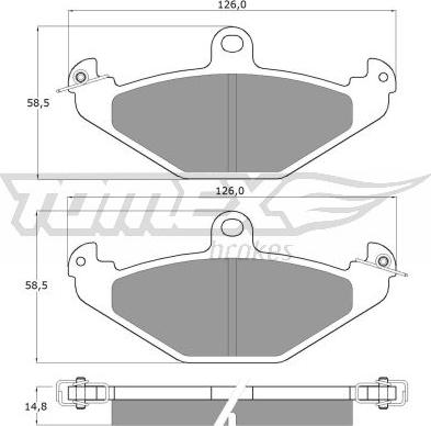 TOMEX brakes TX 12-37 - Kit pastiglie freno, Freno a disco autozon.pro