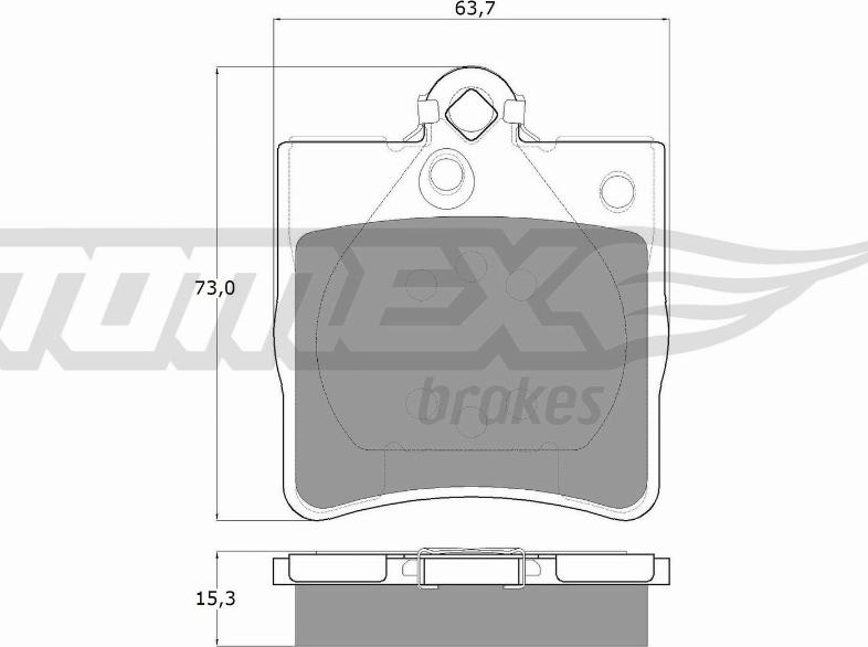 TOMEX brakes TX 12-29 - Kit pastiglie freno, Freno a disco autozon.pro