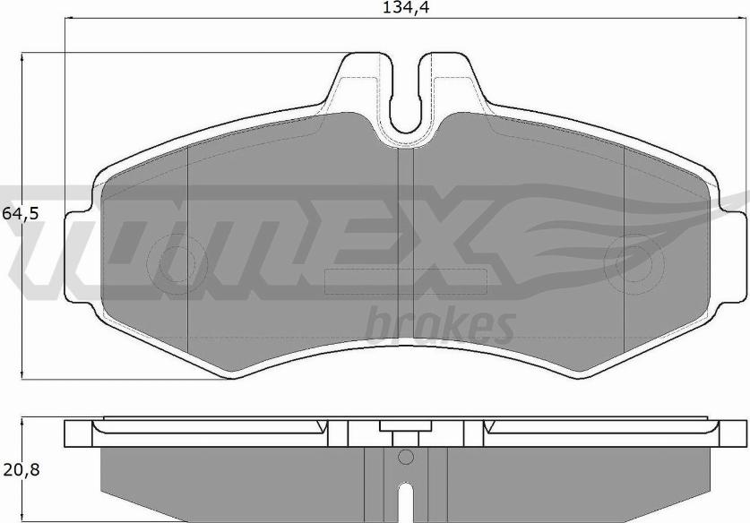 TOMEX brakes TX 12-23 - Kit pastiglie freno, Freno a disco autozon.pro