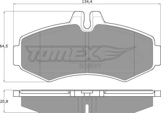 TOMEX brakes TX 12-23 - Kit pastiglie freno, Freno a disco autozon.pro