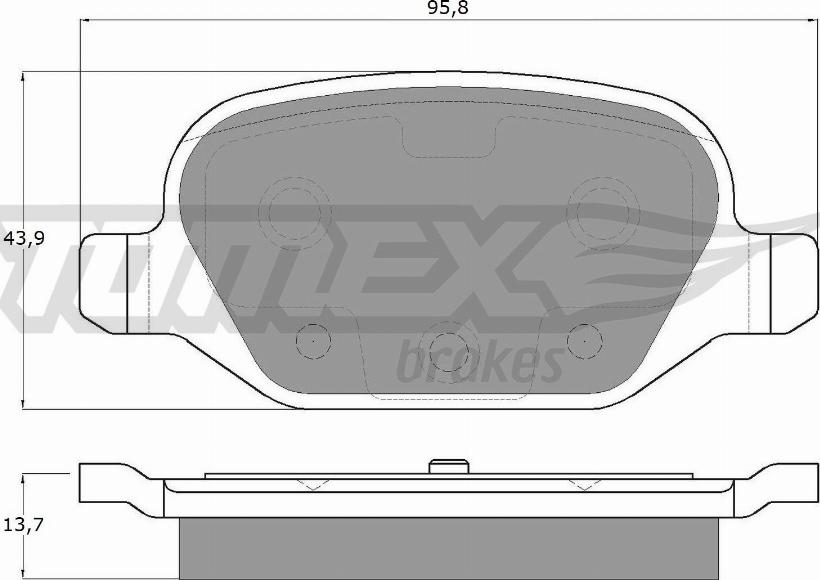 TOMEX brakes TX 12-701 - Kit pastiglie freno, Freno a disco autozon.pro