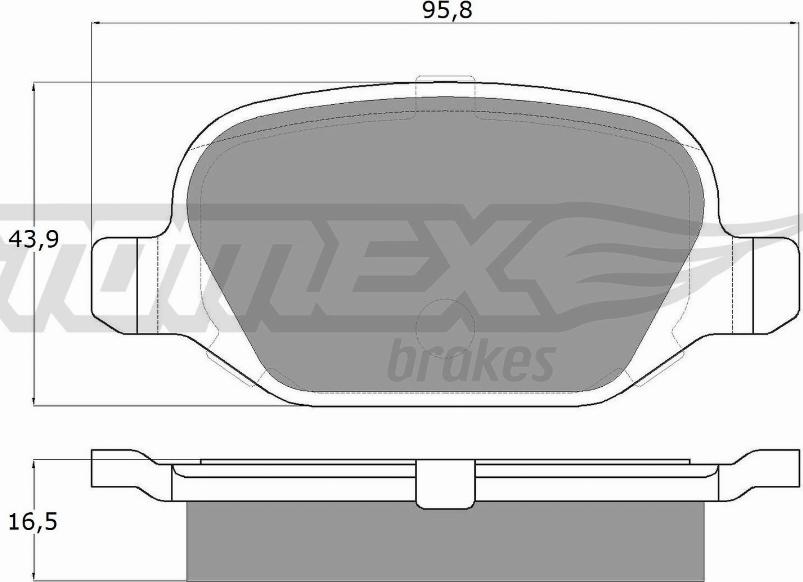 TOMEX brakes TX 12-70 - Kit pastiglie freno, Freno a disco autozon.pro