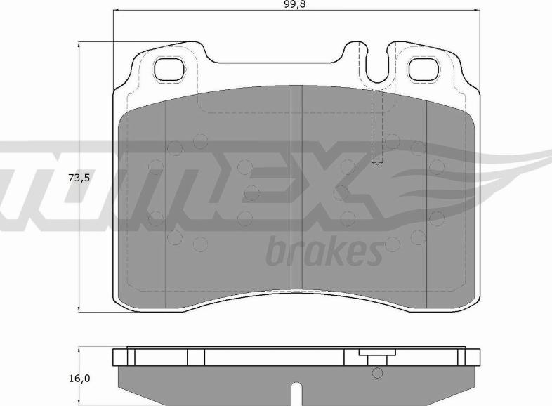 TOMEX brakes TX 12-711 - Kit pastiglie freno, Freno a disco autozon.pro