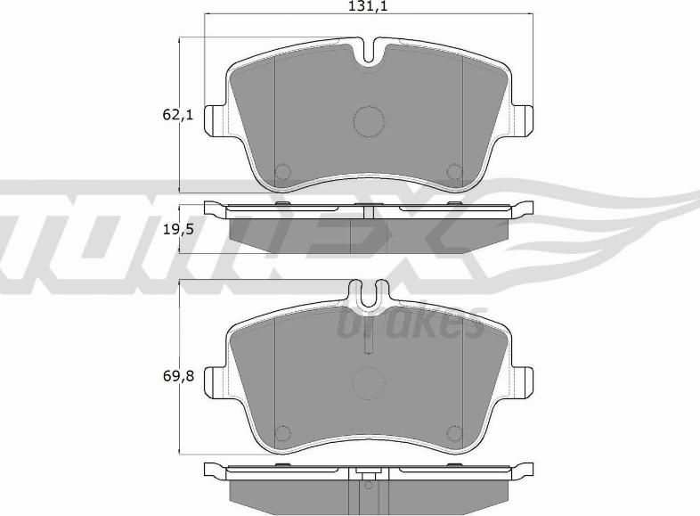 TOMEX brakes TX 12-78 - Kit pastiglie freno, Freno a disco autozon.pro