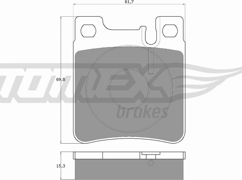 TOMEX brakes TX 12-73 - Kit pastiglie freno, Freno a disco autozon.pro