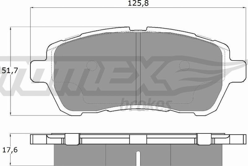 TOMEX brakes TX 17-95 - Kit pastiglie freno, Freno a disco autozon.pro