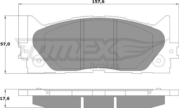 TOMEX brakes TX 17-59 - Kit pastiglie freno, Freno a disco autozon.pro