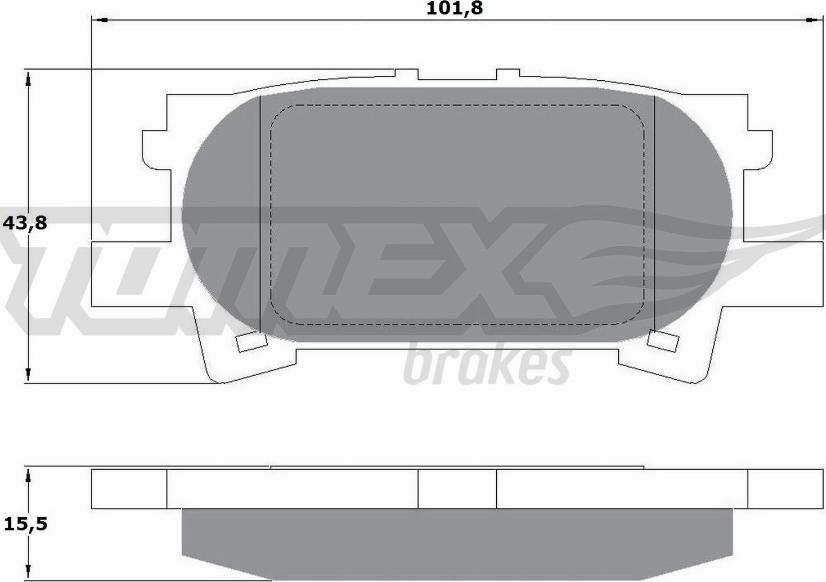 TOMEX brakes TX 17-64 - Kit pastiglie freno, Freno a disco autozon.pro