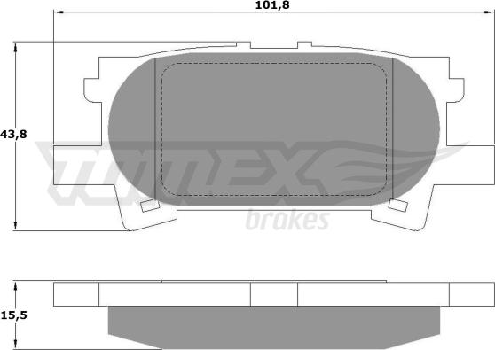 TOMEX brakes TX 17-64 - Kit pastiglie freno, Freno a disco autozon.pro