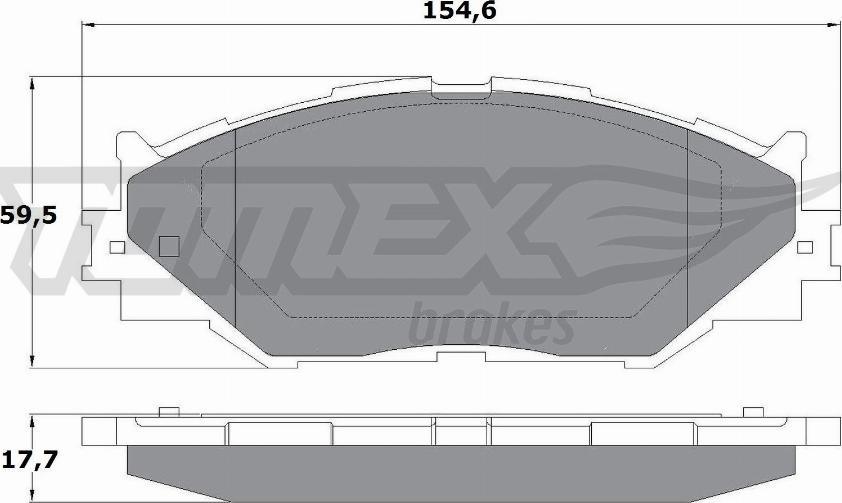 TOMEX brakes TX 17-62 - Kit pastiglie freno, Freno a disco autozon.pro