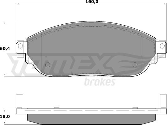 TOMEX brakes TX 17-04 - Kit pastiglie freno, Freno a disco autozon.pro