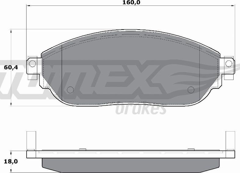 TOMEX brakes TX 17-04 - Kit pastiglie freno, Freno a disco autozon.pro