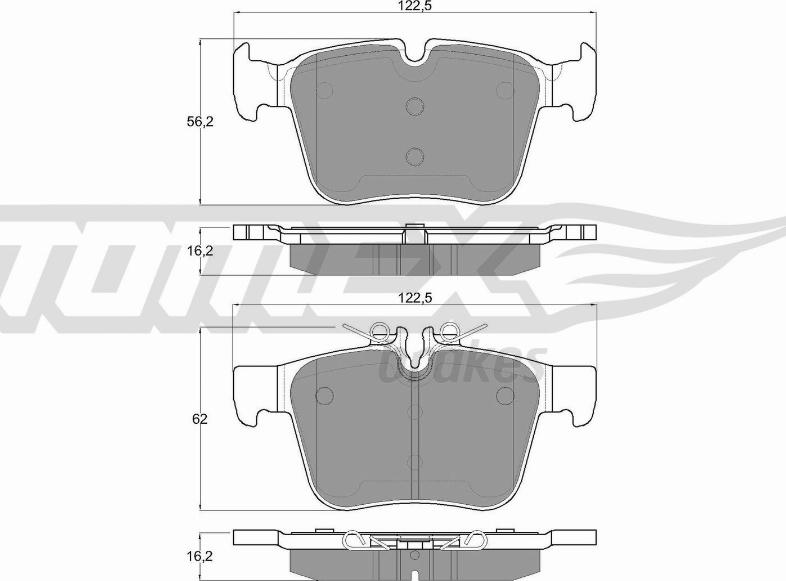 TOMEX brakes TX 17-051 - Kit pastiglie freno, Freno a disco autozon.pro