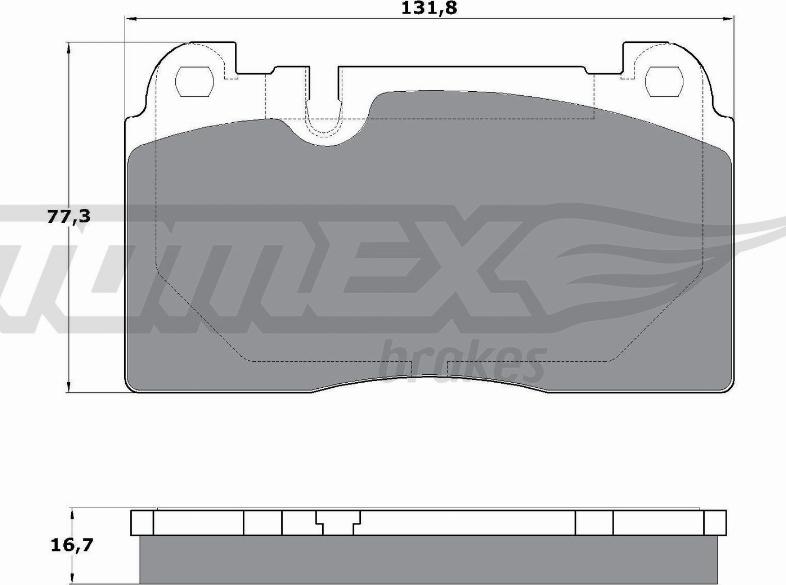 TOMEX brakes TX 17-06 - Kit pastiglie freno, Freno a disco autozon.pro