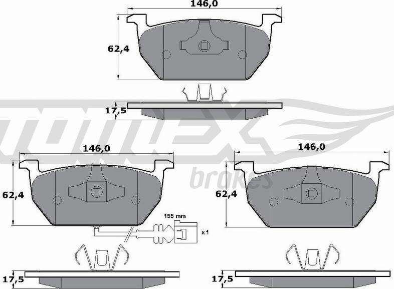 Ashika 500938 - Kit pastiglie freno, Freno a disco autozon.pro