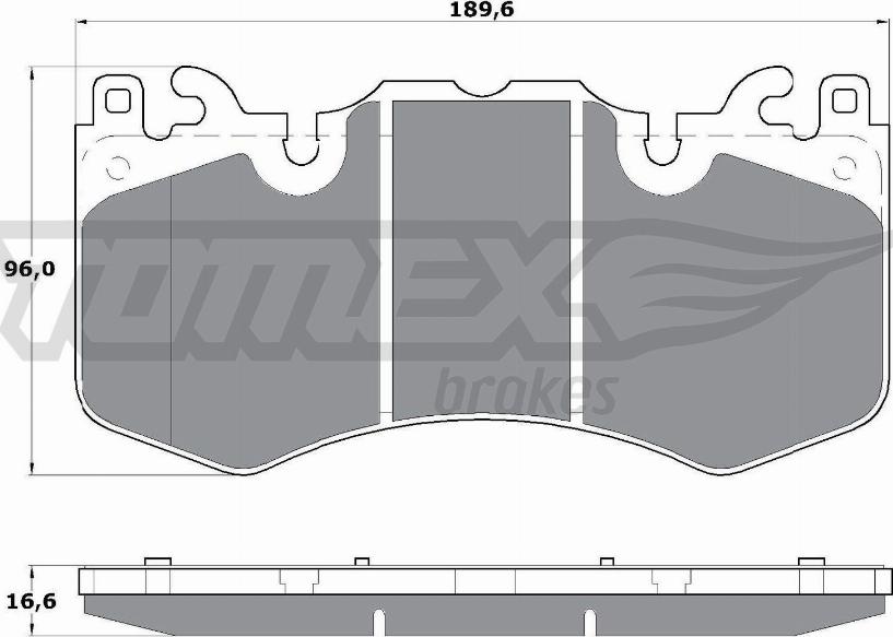 TOMEX brakes TX 17-07 - Kit pastiglie freno, Freno a disco autozon.pro