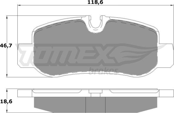 TOMEX brakes TX 17-81 - Kit pastiglie freno, Freno a disco autozon.pro