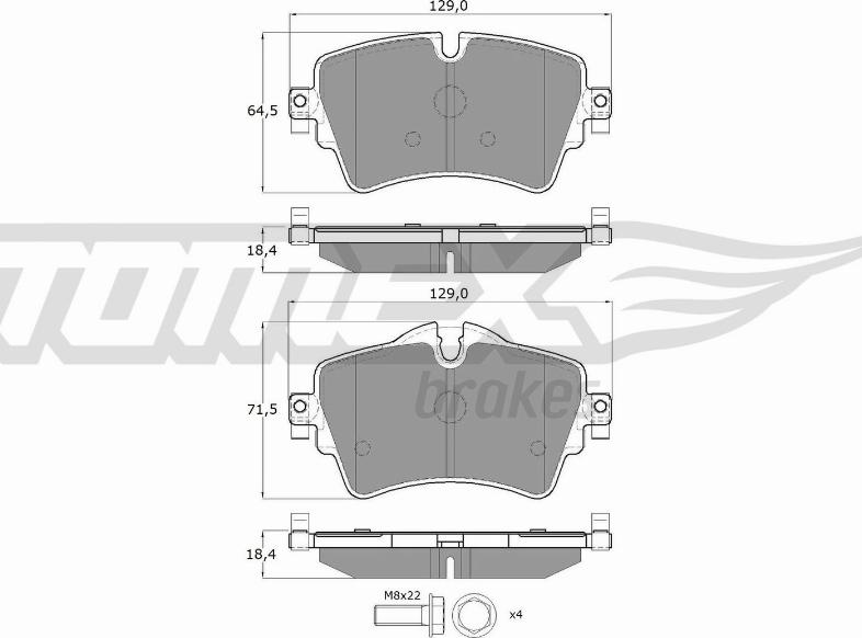 TOMEX brakes TX 17-82 - Kit pastiglie freno, Freno a disco autozon.pro