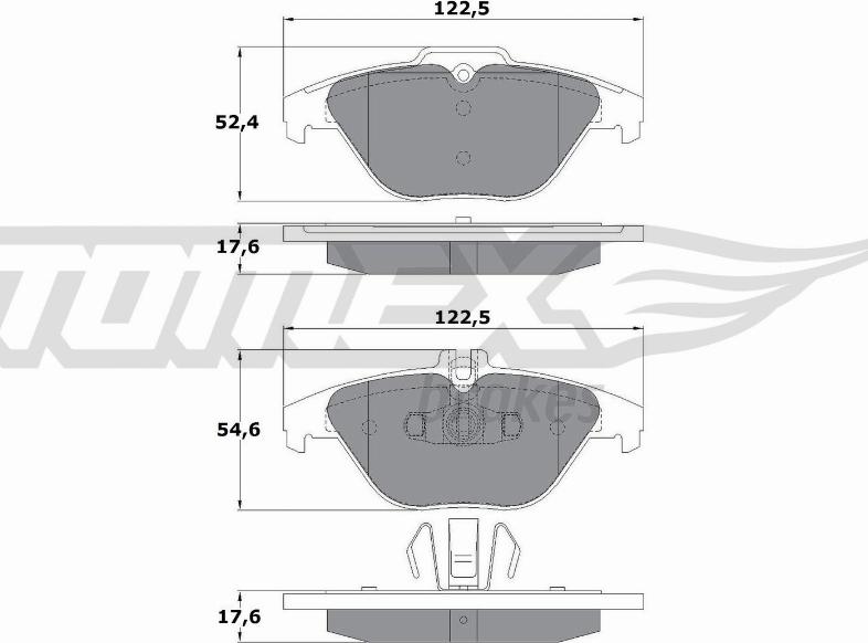 TOMEX brakes TX 17-39 - Kit pastiglie freno, Freno a disco autozon.pro