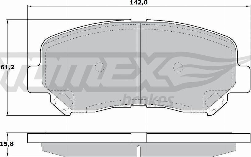 TOMEX brakes TX 17-25 - Kit pastiglie freno, Freno a disco autozon.pro