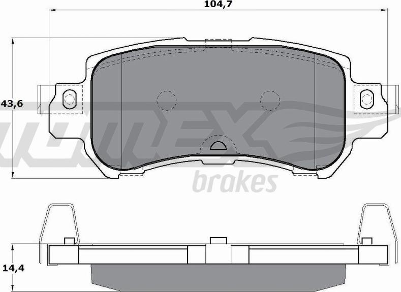 TOMEX brakes TX 17-26 - Kit pastiglie freno, Freno a disco autozon.pro