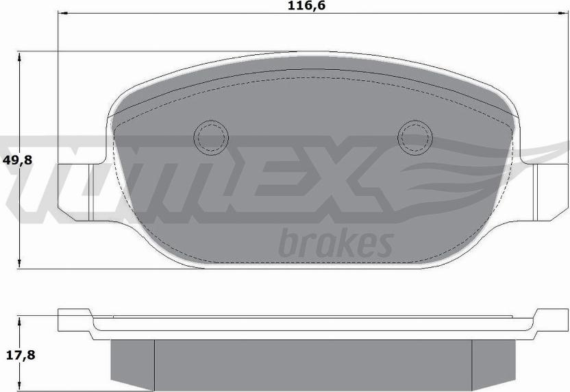 TOMEX brakes TX 17-70 - Kit pastiglie freno, Freno a disco autozon.pro