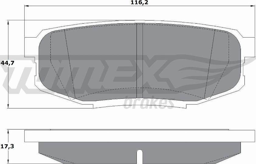 TOMEX brakes TX 17-78 - Kit pastiglie freno, Freno a disco autozon.pro